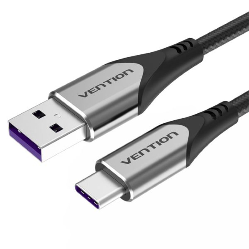 Vention USB-C / USB-A kabel, 1m, sivi