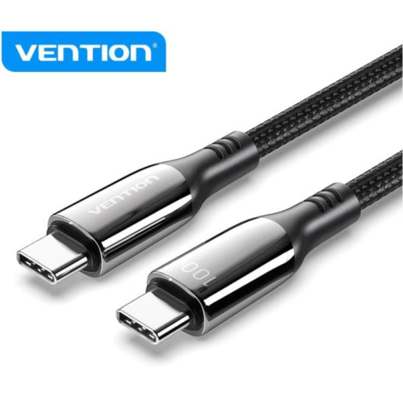 Vention USB-C / USB-C kabel, 1.2m, crni