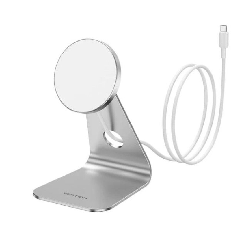 Vention FGHIF, bežični punjač, 15W, MagSafe, 1m, sivi