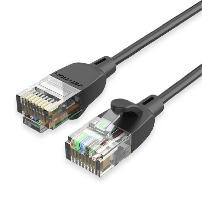 Vention IBIBD, Cat.6A UTP kabel, 0.5m, crni