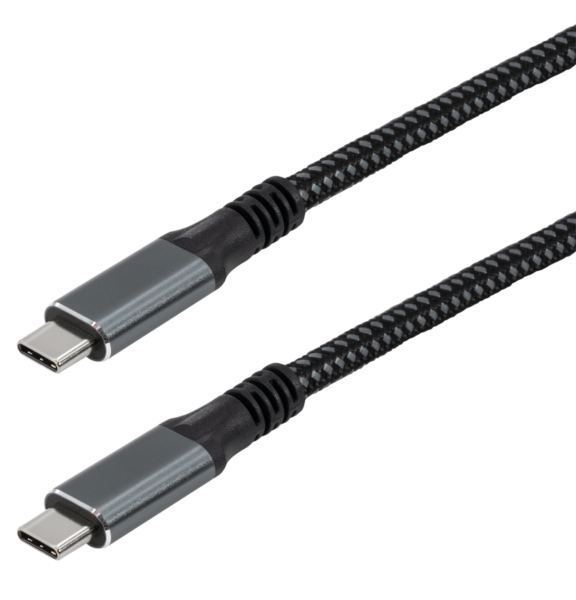 Transmedia C 531-3, USB-C 3.2 kabel sa E-Marker chipom, 3m, crni